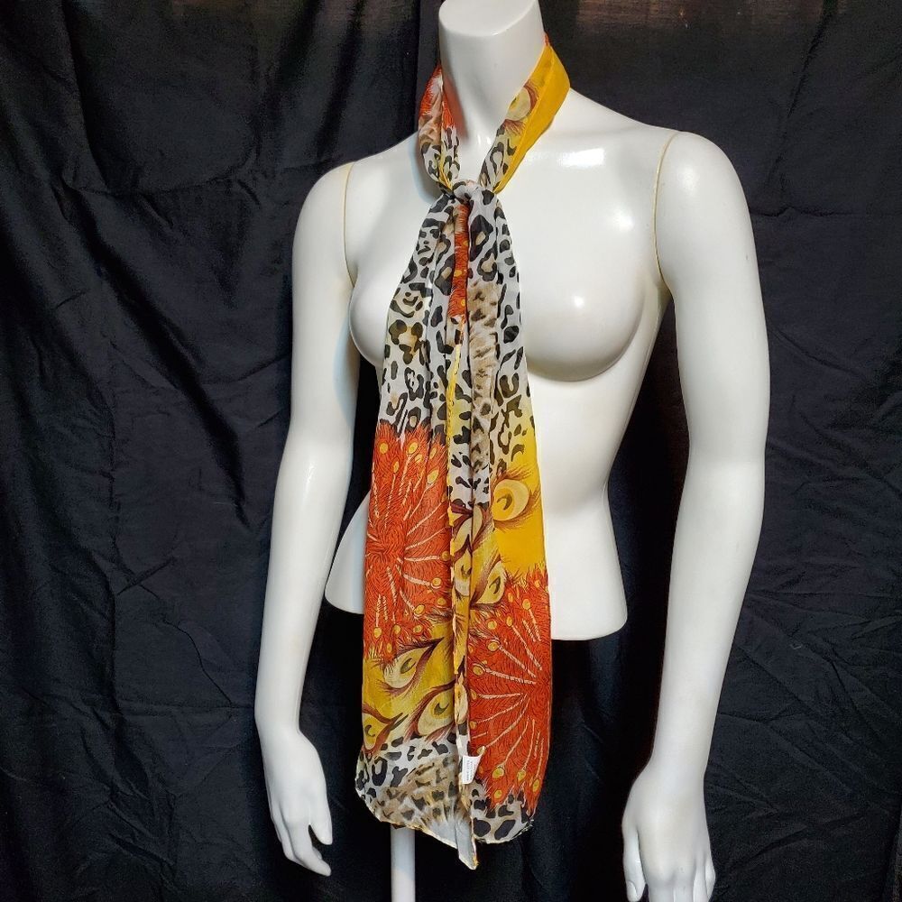 Ganz Animal Print Polyester Scarf